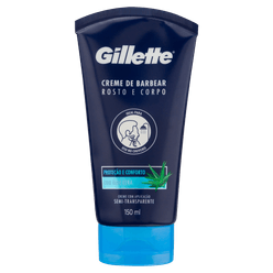 GILLETTE Creme de Barbear Rosto e Corpo com Aloe Vera 150ml