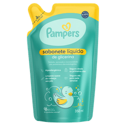 Sabonete Líquido PAMPERS da Cabeça aos Pés Glicerina Refil 350ml