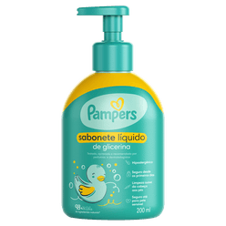 Sabonete Líquido PAMPERS da Cabeça aos Pés Glicerina 200ml