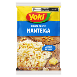 Milho de Pipoca YOKI Manteiga 50g