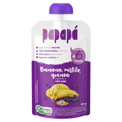 Papinha PAPAPÁ Orgânica Banana, Mirtilo e Quinoa 100g