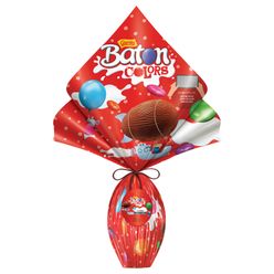 Ovo de Páscoa GAROTO Baton Colors ao Leite com Pastilhas de Chocolate Coloridas 212g