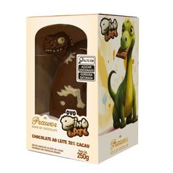 Ovo de Páscoa PRAWER Dinolate Chocolate ao Leite 250g