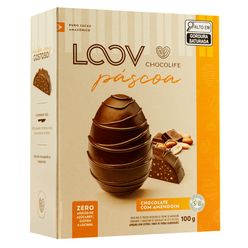 Ovo Páscoa LOOV Chocolife Chocolate Com Amendoim 100g