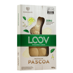 Coelho Páscoa LOOV Pistache com Limão 100g