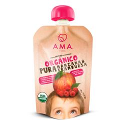 Purê de Frutas Orgânico AMA Maça e Framboesa 90g