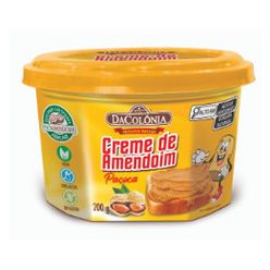 Creme de Amendoim DA COLÔNIA Paçoca Sem Glúten/Sem Lactose e Vegano 200g
