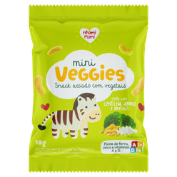 Biscoito NHAMI MAMI Mini Veggies Lentinha,Arroz e Brócolis 18g