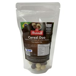 Confeito BRANDT Cereal Duo Chocolate ao leite e Branco 100g