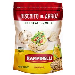 Biscoito RAMPINELLI Arroz Integral Milho 150g