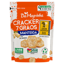 Biscoito DA MAGRINHA Cracker 7 Grãos Manteiga 120g