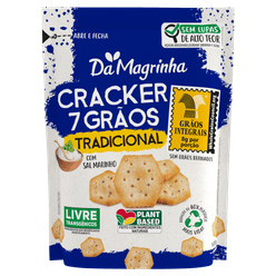 Biscoito DA MAGRINHA Cracker 7 Grãos Tradicional 120g