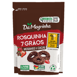 Rosquinha DA MAGRINHA 7 Grãos Morango e Cacau 120g