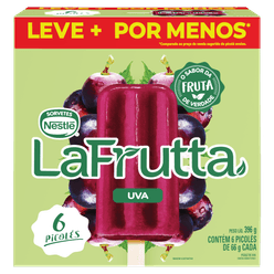 Picolé NESTLÉ Lafrutta Uva 396g