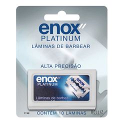 Lâmina de Barbear ENOX Platinum com 10 Unidades