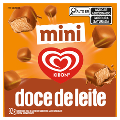 Sorvete KIBON Mini Chicabon Doce de Leite 92g