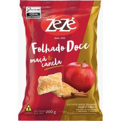 Biscoito ZEZÉ Folhado Maçã e Canela 200g