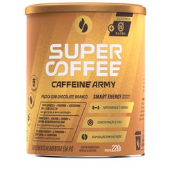 Suplemento CAFFEINE ARMY Super Coffe Paçoca com Chocolate Branco 220g