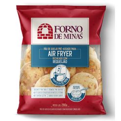 Pão de Queijo FORNO DE MINAS Assado Recheado com Requeijão sem Glúten Congelado 280g