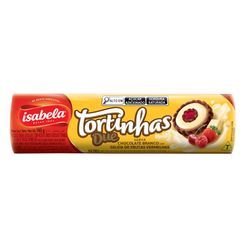 Biscoito ISABELA Tortinhas Due Chocolate Branco e Frutas Vermelhas 140g