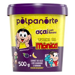 Açaí POLPANORTE Turma da Mônica Banana 500g