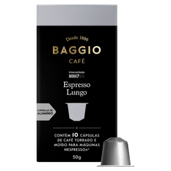 Café BAGGIO Aluminium Espresso em Cápsulas com 10 Unidades 50g