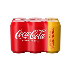 Refrigerante COCA-COLA com 6 Unidades 350ml Leve Mais Pague Menos