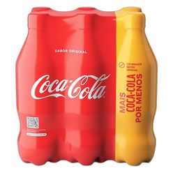 Refrigerante  COCA-COLA com 6 unidades 600ml  Leve Mais Pague Menos