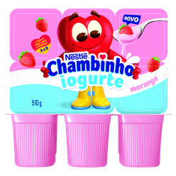 Iogurte Parcialmente Desnatado NESTLE Chambinho Morango 510g