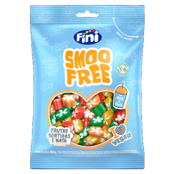 Bala FINI Smoo Free Frutas Sortidas Vegano 80g