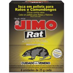 Inseticida JIMO Rat com 4 unidades 25g cada