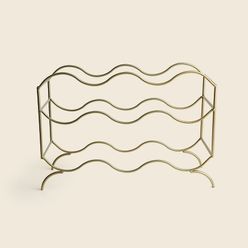 Porta Garrafa Aço Dourado - A\CASA