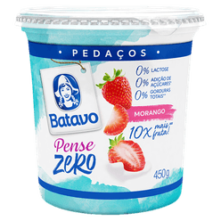 Iogurte BATAVO Pedaços de Morango Zero 450g