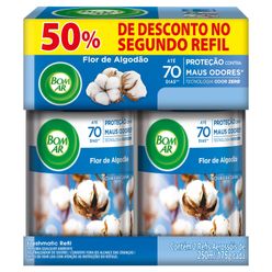 Aromatizador de Ambiente BOM AR Automático Aerossol Freshmatic Refil 50% off na 2ª Unidade Flor de Algodão