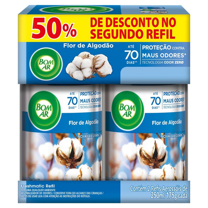 7891035000102-Aromatizador_de_Ambiente_Bom_Ar_Autom_tico_Aerossol_Freshmatic_Refil_50_off_na_2_Unidade_Flor_de_Algod_o-Bom_Ar-Desodorizador-Padr_o-_preset_h_-_preset_w_--2-