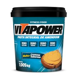 Pasta de Amendoim VITAPOWER Integral Zero Açúcar/Zero Lactose 1,005kg