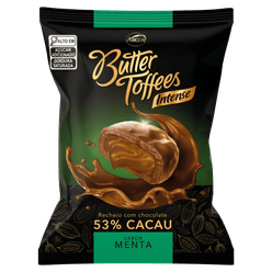 Bala ARCOR, Butter Toffees Menta 53% Cacau 90g