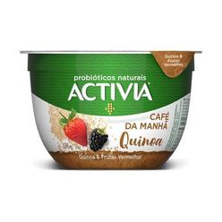 Leite Fermentado ACTIVIA Café da Manhã Quinoa e Frutas Vermelhas 170g