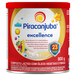 Composto Lácteo PIRACANJUBA Excellence Com Óleos Vegetais e Fibras 800g