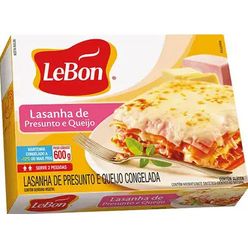 Lasanha LEBON Presunto e Queijo 600g