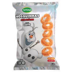 Biscoito VITÃO Rosquinhas DISNEY Leite Sem Glúten/ Sem Lactose e Sem Adição de Açúcares 60g