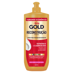 Creme para Pentear NIELY GOLD Reconstrução 500ml Tamanho Econômico