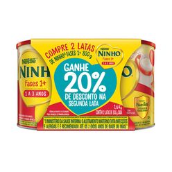 Fórmula Infantil NINHO Fases 1+ 800g - 20% de desconto na 2ª lata