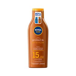 Protetor Solar NIVEA Protect & Bronze FPS 15 200ml