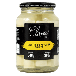 Palmito CLASSIC CHEF Pupunha Tolete 300g