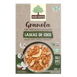 Granola MÃE TERRA Orgânico Vegano Lascas de Coco 180g