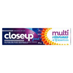 Creme Dental CLOSE UP Multi Vitaminas +12 Benefícios Fresh 85g