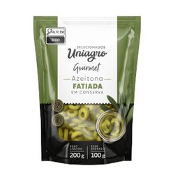 Azeitona UNIAGRO Gourmet Fatiada 100g