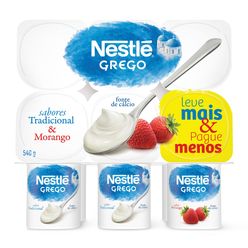 Iogurte Nestlé Grego Tradicional E Morango 600g