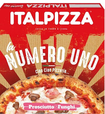Pizza ITALPIZZA Presunto e Funghi Congelada 440g